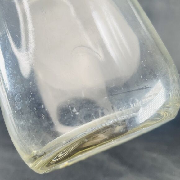 MEADOW GOLD 8.75" 1 Quart Liquid Clear Glass Milk Jug Orange Juice Bottle Jar - Picture 4 of 9